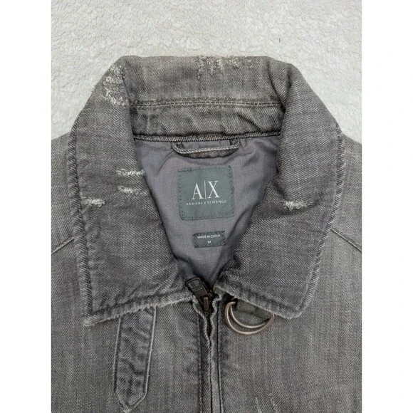 Armani Exchange Gray Bomber Jacket - Picture 5 of 10